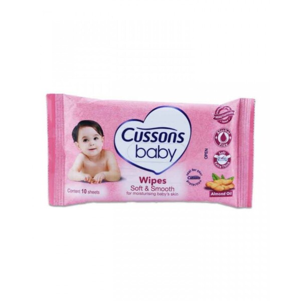 CUSSONS THICK WIPES PINK 10S