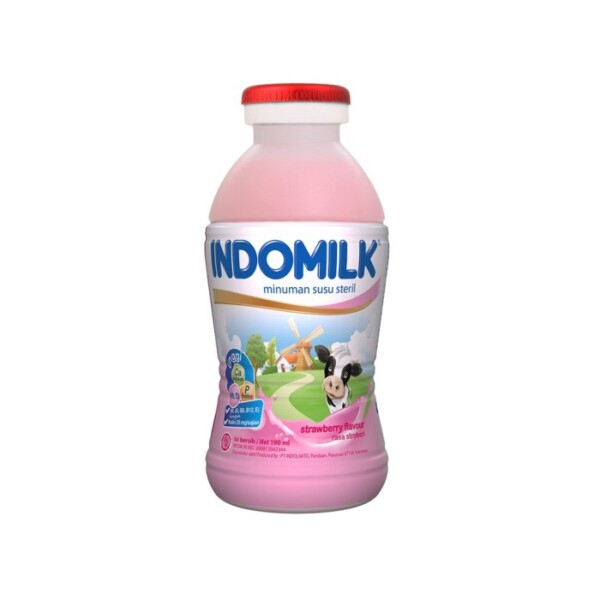 INDOMILK STRAW BTL 190ML
