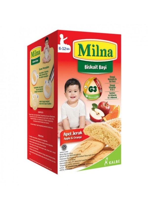 MILNA BISCUIT APEL&JERUK 65G