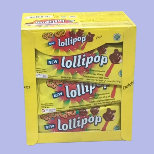 CHO CHO LILLIPOP COKLAT 10GR
