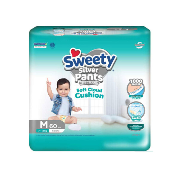 SWEETY SILVER PANTS M60