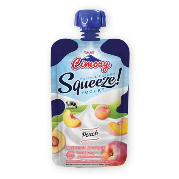 CIMORY SQUEEZE PEACH 120G