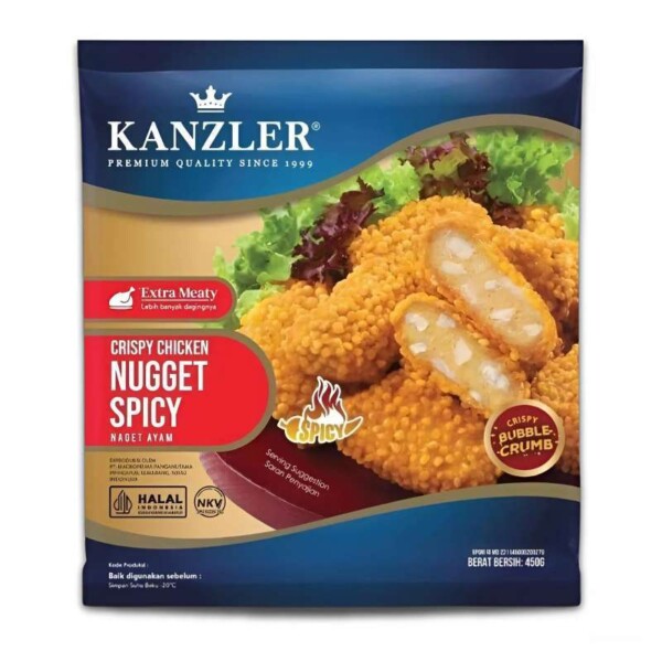 KANZLER CRSPY NUGGET SPICY 450G