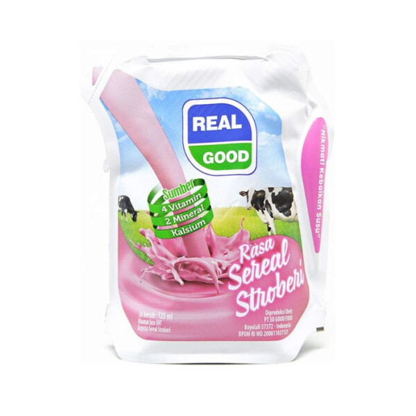REAL GOOD STRAW UHT 125ML