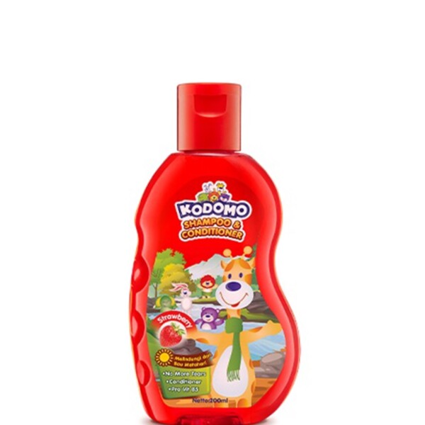 KODOMO SHP GEL STRAW 200ML